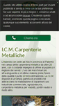 Mobile Screenshot of icmcostruzionimetalliche.com